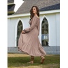 image:imageScarlet Darkness Women Renaissance Off Shoulder Split Sleeve Maxi DressKhaki