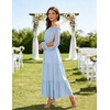 image:imageScarlet Darkness Women Renaissance Off Shoulder Split Sleeve Maxi DressLight Blue