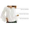 image:imageScarlet Darkness Women Renaissance Shirt Off Shoulder Bell Sleeve TopsIvory