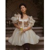 image:imageScarlet Darkness Womens Boned Renaissance Fairy Pirate Underbust Corset TopApricot Floral
