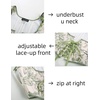 image:imageScarlet Darkness Womens Boned Renaissance Fairy Pirate Underbust Corset TopBeige Light Green Floral