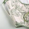 image:imageScarlet Darkness Womens Boned Renaissance Fairy Pirate Underbust Corset TopBeige Light Green Floral