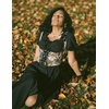image:imageScarlet Darkness Womens Boned Renaissance Fairy Pirate Underbust Corset TopBlack Brown Floral