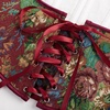 image:imageScarlet Darkness Womens Boned Renaissance Fairy Pirate Underbust Corset TopRed Flower Cluster