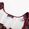 image:imageScarlet Darkness Womens Boned Renaissance Fairy Pirate Underbust Corset TopRed Flower Cluster