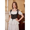 image:imageScarlet Darkness Womens Boned Renaissance Fairy Pirate Underbust Corset TopSolid Brown