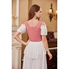 image:imageScarlet Darkness Womens Boned Renaissance Fairy Pirate Underbust Corset TopSolid Coral Pink