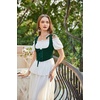 image:imageScarlet Darkness Womens Boned Renaissance Fairy Pirate Underbust Corset TopSolid Dark Green