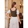 image:imageScarlet Darkness Womens Boned Renaissance Fairy Pirate Underbust Corset TopSolid Deep Brown