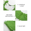 image:imageScarlet Darkness Womens Boned Renaissance Fairy Pirate Underbust Corset TopSolid Leaf Green