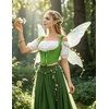 image:imageScarlet Darkness Womens Boned Renaissance Fairy Pirate Underbust Corset TopSolid Leaf Green