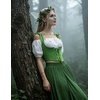 image:imageScarlet Darkness Womens Boned Renaissance Fairy Pirate Underbust Corset TopSolid Leaf Green