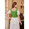 image:imageScarlet Darkness Womens Boned Renaissance Fairy Pirate Underbust Corset TopSolid Leaf Green