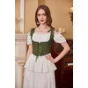 image:imageScarlet Darkness Womens Boned Renaissance Fairy Pirate Underbust Corset TopSolid Olive Green