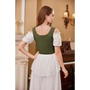 image:imageScarlet Darkness Womens Boned Renaissance Fairy Pirate Underbust Corset TopSolid Olive Green