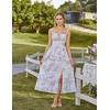 image:imageScarlet Darkness Womens Floral Corset Dress 2026 Summer Milkmaid SundressBlue Pink Floral