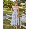image:imageScarlet Darkness Womens Floral Corset Dress 2026 Summer Milkmaid SundressBlue Pink Floral