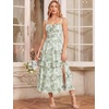 image:imageScarlet Darkness Womens Floral Corset Dress 2026 Summer Milkmaid SundressMint Green Floral