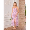 image:imageScarlet Darkness Womens Floral Corset Dress 2026 Summer Milkmaid SundressMisty Pink Floral