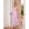 image:imageScarlet Darkness Womens Floral Corset Dress 2026 Summer Milkmaid SundressMisty Pink Floral