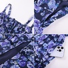 image:imageScarlet Darkness Womens Floral Corset Dress 2026 Summer Milkmaid SundressNavy Purple Floral