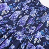 image:imageScarlet Darkness Womens Floral Corset Dress 2026 Summer Milkmaid SundressNavy Purple Floral