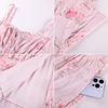 image:imageScarlet Darkness Womens Floral Corset Dress 2026 Summer Milkmaid SundressPink Floral