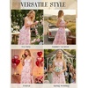 image:imageScarlet Darkness Womens Floral Corset Dress 2026 Summer Milkmaid SundressPink Floral