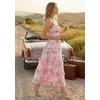 image:imageScarlet Darkness Womens Floral Corset Dress 2026 Summer Milkmaid SundressPink Floral