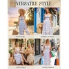 image:imageScarlet Darkness Womens Floral Corset Dress 2026 Summer Milkmaid SundressPurple and White Floral