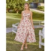image:imageScarlet Darkness Womens Floral Corset Dress 2026 Summer Milkmaid SundressScarlet Rose Floral