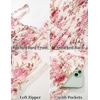 image:imageScarlet Darkness Womens Floral Corset Dress with Pockets for Summer SpringApricot Pink Floral