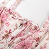 image:imageScarlet Darkness Womens Floral Corset Dress with Pockets for Summer SpringApricot Pink Floral