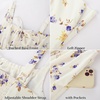 image:imageScarlet Darkness Womens Floral Corset Dress with Pockets for Summer SpringBeige Purple Floral