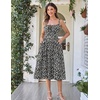 image:imageScarlet Darkness Womens Floral Corset Dress with Pockets for Summer SpringBlack Floral