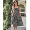 image:imageScarlet Darkness Womens Floral Corset Dress with Pockets for Summer SpringBlack Floral