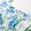 image:imageScarlet Darkness Womens Floral Corset Dress with Pockets for Summer SpringBlue Green Floral