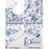image:imageScarlet Darkness Womens Floral Corset Dress with Pockets for Summer SpringNavy White Floral