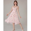 image:imageScarlet Darkness Womens Floral Corset Dress with Pockets for Summer SpringPink
