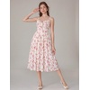image:imageScarlet Darkness Womens Floral Corset Dress with Pockets for Summer SpringPink
