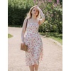 image:imageScarlet Darkness Womens Floral Corset Dress with Pockets for Summer SpringPink