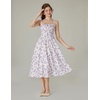 image:imageScarlet Darkness Womens Floral Corset Dress with Pockets for Summer SpringPurple