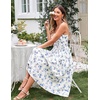 image:imageScarlet Darkness Womens Floral Corset Dress with Pockets for Summer SpringWhite Blue