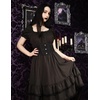 image:imageScarlet Darkness Womens Gothic Pirate Corset A Line Midi Dress with PocketsBlack
