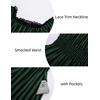 image:imageScarlet Darkness Womens Gothic Pirate Corset A Line Midi Dress with PocketsGreen Black Stripe
