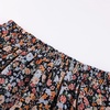 image:imageScarlet Darkness Womens High Waist Floral Tiered Maxi Skirt with PocketsBlack Multi Floral