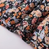 image:imageScarlet Darkness Womens High Waist Floral Tiered Maxi Skirt with PocketsBlack Multi Floral