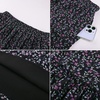 image:imageScarlet Darkness Womens High Waist Floral Tiered Maxi Skirt with PocketsBlack Purple Floral