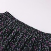 image:imageScarlet Darkness Womens High Waist Floral Tiered Maxi Skirt with PocketsBlack Purple Floral