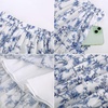 image:imageScarlet Darkness Womens High Waist Floral Tiered Maxi Skirt with PocketsBlue White Floral